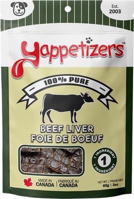 Lamb Liver High Protein Grain-Free Dehydrated Dog Treats, 3-oz bag