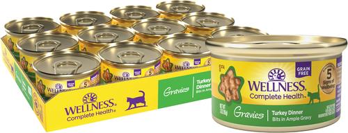 Complete Health Natural Grain-Free Gravies Tuna & Chicken Dinner Canned Cat Food, 3-oz, case of 12