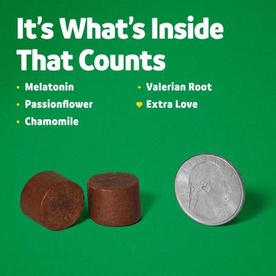 Calming Melatonin Turkey Flavored Soft Chews Calming Supplement for Dogs, 90 count, bundle of 2