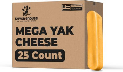 Yak Chews Mega Yak Dog Himalayan Chew Treats, 25 count