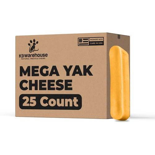 Golosinas masticables del Himalaya para perros Yak Chews Mega Yak, 25 unidades