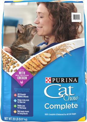 Bundle: Friskies Shreds in Gravy Variety Pack Canned Food + Cat Chow Complete Dry Cat Food