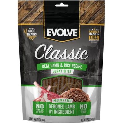 Premios para perros Classic Good Grains de cordero y arroz seco, bolsa de 10 oz