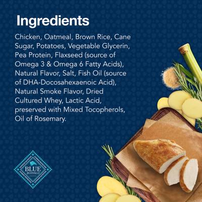 Blue Bits Tasty Chicken Recipe Soft-Moist Training Dog Treats, 11-oz bag