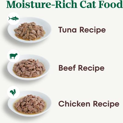 Perfect Portions Grain-Free Cuts in Gravy Variety Pack Beef, Tuna & Chicken Recipe Adult Wet Cat Food Trays, 2.64-oz, case of 24 twin-packs