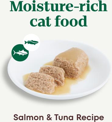 Perfect Portions Grain-Free Salmon & Tuna Soft Pate Wet Cat Food, 2.6-oz, case of 24 twin-packs