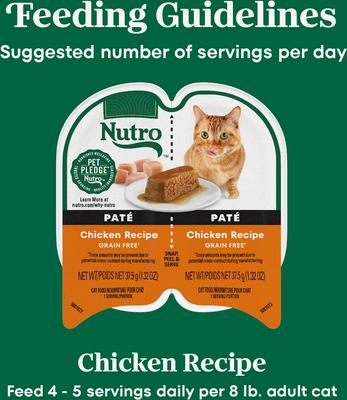 Perfect Portions Grain-Free Chicken Soft Pate Wet Cat Food, 2.6-oz, case of 24 twin-packs