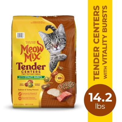Tender Centers Salmon & Turkey Dry Cat Food, 14.2-lb bag