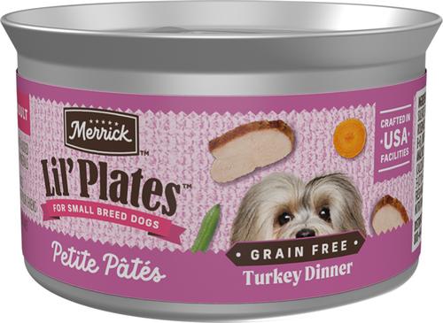 Lil' Plates Petite Pates Grain-Free Small Breed Wet Dog Food, Variety Pack, 3-oz can, case of 12