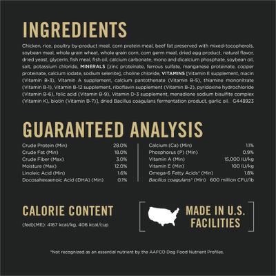 Puppy Shredded Blend Chicken & Rice Formula with Probiotics Dry Dog Food, 34-lb bag