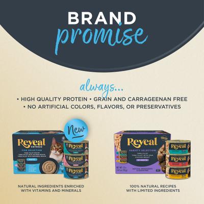 Natural Limited Ingredient Tuna Fillet in Broth Grain-Free Wet Cat Food, 2.47-oz can, case of 5