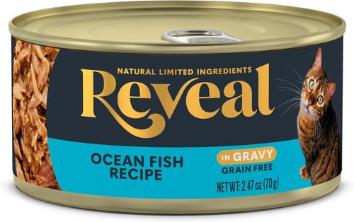 Bundle: Reveal Ocean Fish in Gravy + Tuna with Salmon in Gravy Flavored Wet Cat Food