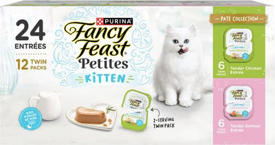 Petites Variety Pack Tender Pate Gourmet Wet Kitten Food, 2.8-oz tub, case of 12