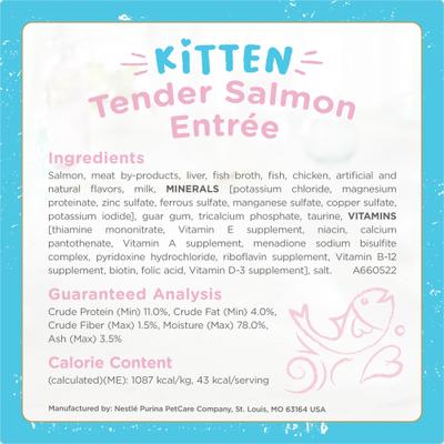 Petites Variety Pack Tender Pate Gourmet Wet Kitten Food, 2.8-oz tub, case of 12