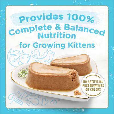 Petites Variety Pack Tender Pate Gourmet Wet Kitten Food, 2.8-oz tub, case of 12