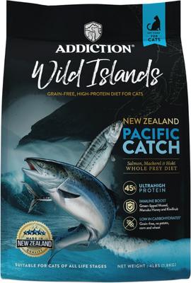 Premium Wild Islands Pacific Catch Seafood & Fish Grain-Free & High-Protein Dry Cat Food, 4-lb bag