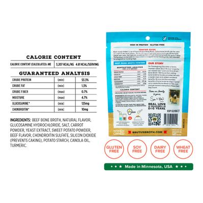 Hip & Joint Beef Bone Broth Powder with Glucosamine Dog Food Topper, 3.5-oz pouch