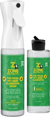 Eliminador de olores en aerosol para mascotas Pets Pet Odor Eliminator, 18 onzas líquidas con repuesto