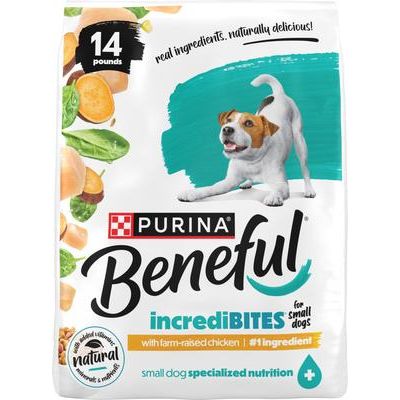 Alimento seco para perros de razas pequeñas IncrediBites con pollo de granja, bolsa de 14 lb