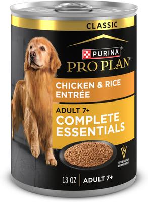 Senior Small Breed Chicken & Brown Rice Entree Pate Wet Dog Food, 5.5-oz can, case of 24