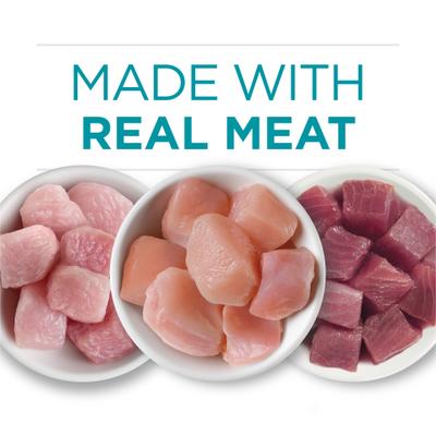 Natural Turkey, Chicken & Tuna Variety Pack High Protein Wet Cat Food, 3-oz can, case of 12