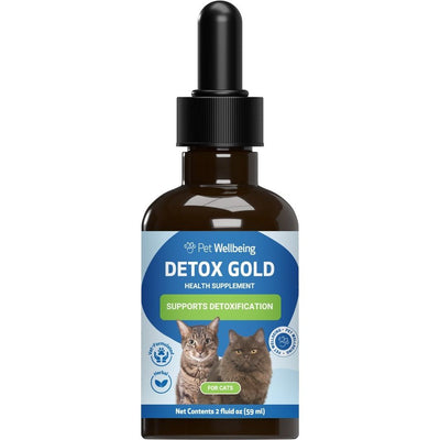 Detox GOLD Liquid Immune Supplement for Cats, sabor Tocino. 60 ml. - Pet Wellbeing