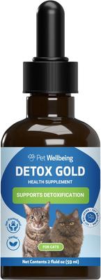 Detox GOLD Bacon Flavored Liquid Immune Supplement for Cats, 2-oz bottle