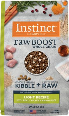 Raw Boost Whole Grain Light Recipe with Real Chicken & Brown Rice Dry Dog Food, 18-lb bag