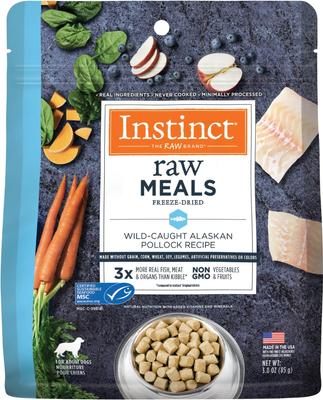 Raw Meals Real Beef Recipe Grain-Free Adult Freeze-Dried Dog Food, 3-oz bag