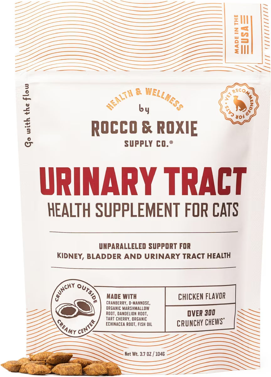 Rocco & Roxie Supply Co. Chicken Flavored Urinary Support Chew Supplement for Cats