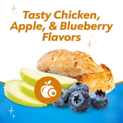 Plus Immune Support Chicken, Apple & Blueberry Flavor Large Dog Dental Treats, 19 count (original)