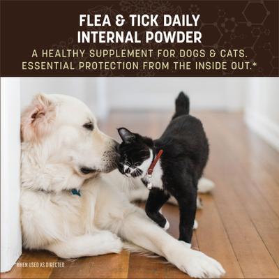 Apothecary Natural Flea & Tick Daily Internal Powder Oral Supplement for Dogs & Cats, 1-lb jar