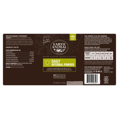 Apothecary Natural Flea & Tick Daily Internal Powder Oral Supplement for Dogs & Cats, 1-lb jar