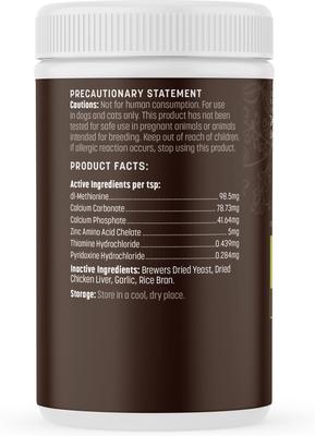 Apothecary Natural Flea & Tick Daily Internal Powder Oral Supplement for Dogs & Cats, 1-lb jar