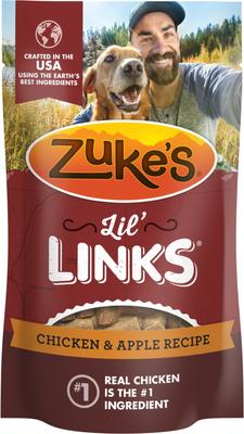 Lil' Links Sausage-Style Real Meat, Duck & Apple Recipe Gluten-Free Adult Soft & Chewy Dog Treats, 6-oz bag, 6-oz bag, bundle of 2