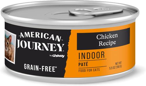 Indoor Pate Chicken Recipe Grain-Free Canned Cat Food, 5.5-oz, case of 24