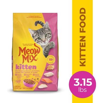 Alimento seco para gatos Kitten Li'l Nibbles, bolsa de 3,15 lb