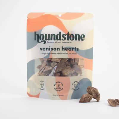 Duck Hearts Freeze-Dried Dog Treats, 2-oz bag