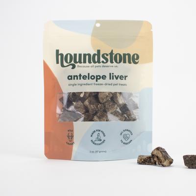 Venison Hearts Freeze-Dried Dog Treats, 2-oz bag