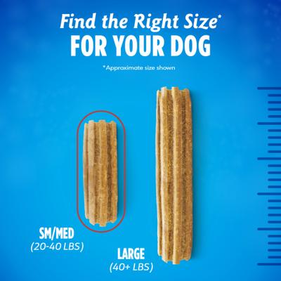 Plus Immune Support Chicken, Apple & Blueberry Flavor Small/Medium Dental Dog Treats, 8 count