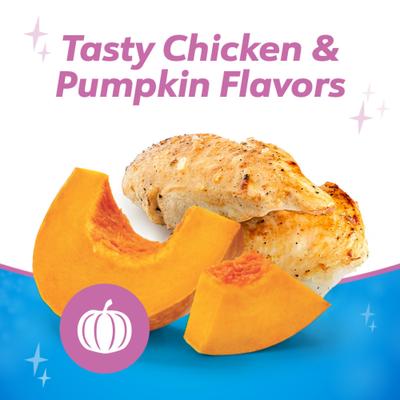 Plus Digestive Support Chicken & Pumpkin Flavor Small/Medium Dental Dog Treats, 8 count