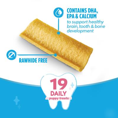 Chicken Flavored Puppy Teething Dental Chews, 19 count