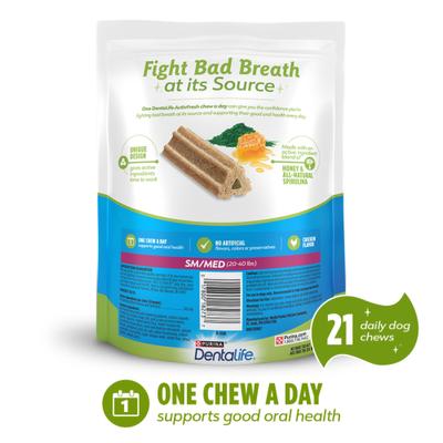 ActivFresh Daily Oral Care Small/Medium Dental Dog Treats, 21 count