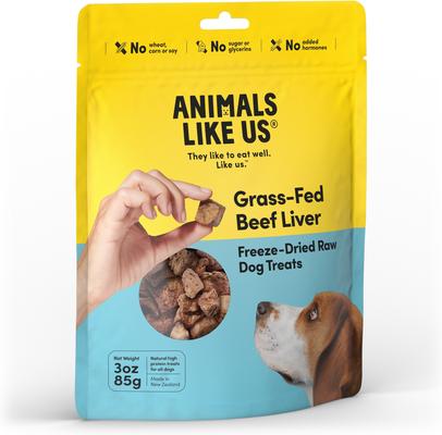 Bundle: Animals Like Us Cage-Free Chicken Liver + Grass-Fed Lamb Heart + Grass-Fed Lamb Tripe + Grass-Fed Beef Liver Dog & Cat Treats