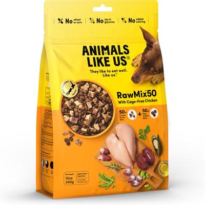 Bundle: Animals Like Us RawMix50 Grass-Fed Beef + Cage-Free Chicken + Grass-Fed Lamb Dog Food