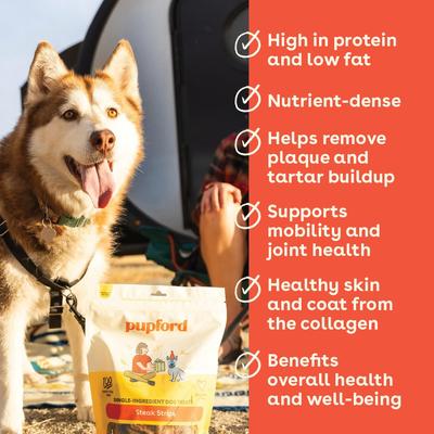 Steak Strips Beef Limited Ingredient Jerky Dog Treats, 2.5-oz bag