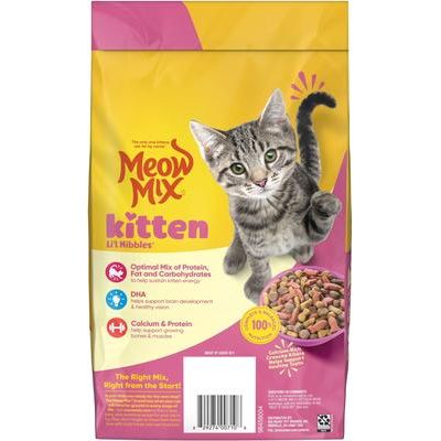 Alimento seco para gatos Kitten Li'l Nibbles, bolsa de 3,15 lb