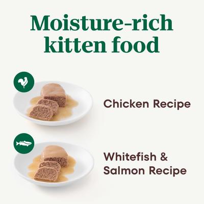 Bundle: Kitten Variety Pack: Nutro Perfect Portions Variety Pack Pate Wet Food, 2.6-oz, case of 12 twin-packs + Greenies Smartbites Chicken Flavor Crunchy Treat, 16-oz tub + Nutro Wholesome Essentials Chicken & Brown Rice Recipe Dry Food, 3-lb bag