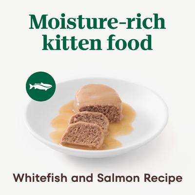 Perfect Portions Kitten Whitefish & Salmon Recipe Pate Wet Cat Food, 2.6-oz, case of 24 twin-packs