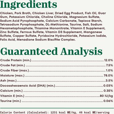 Perfect Portions Kitten Chicken Recipe Pate Wet Cat Food, 2.6-oz, case of 24 twin-packs